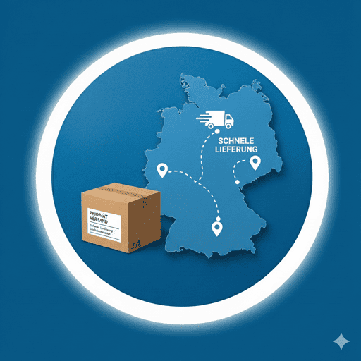 Deutschlandkarte und Paket