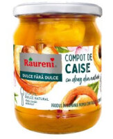 Raureni compot caise fara zahar 520g