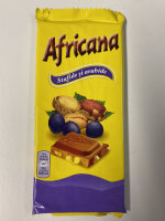 AFRICANA Ciocolată cu stafide și arahide 80g