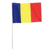 Steag România cu băț 90×60cm