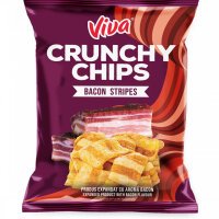 VIVA CRUNCH CHIPS CU BACON 80G / VIVA crunch chips bacon...