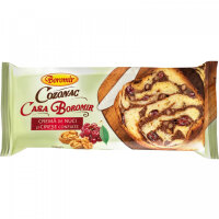 BOROMIR Cozonac crema nuci cirese confiate 550g
