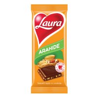 Laura Ciocolată cu lapte și arahide 85g